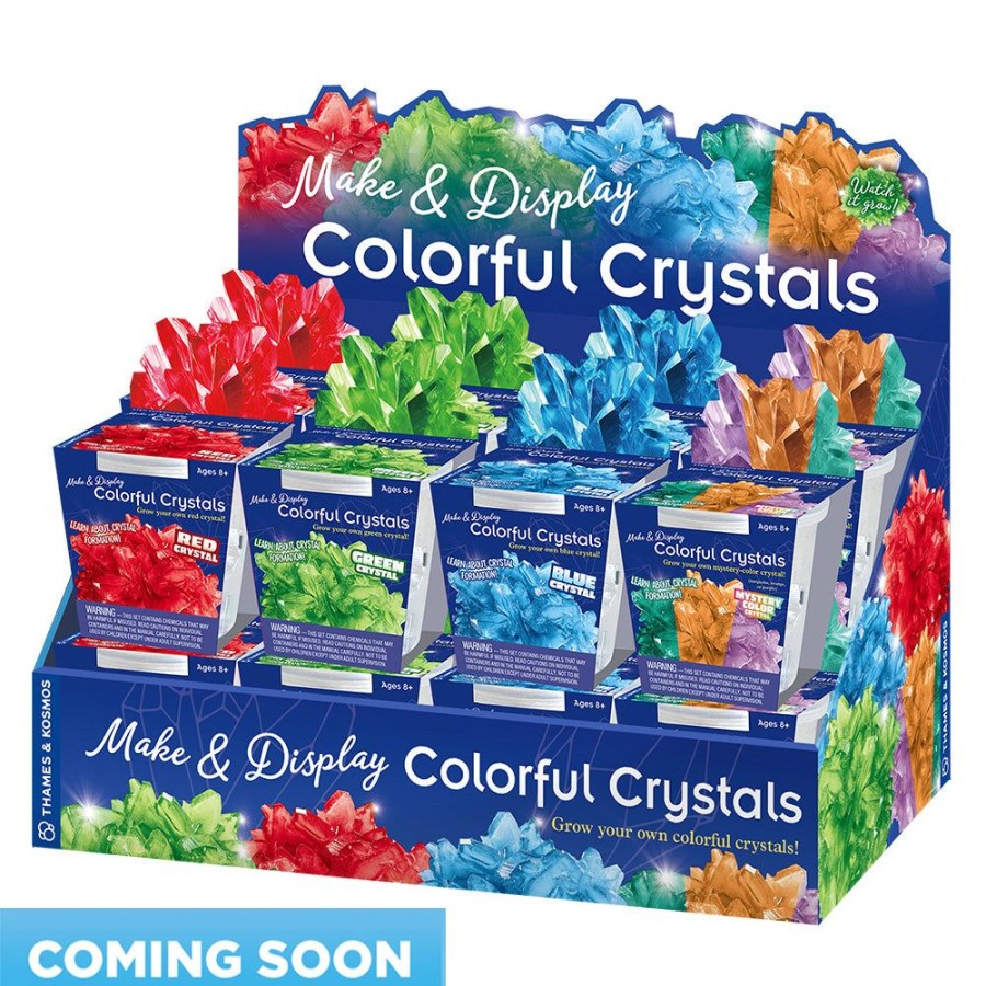 Science Toys & Kits Thames & Kosmos | Make & Display: Colorful Crystals 16-Piece Gift Set - Coming Summer 2024