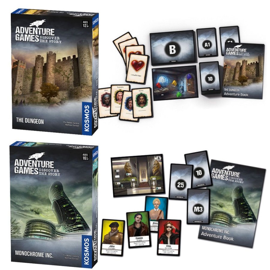 Gift Sets & Bundles Thames & Kosmos | Adventure Games 2-Pack Bundle: The Dungeon & Monochrome Inc.