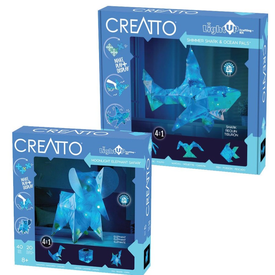 View More Thames & Kosmos | Creatto: Shimmer Shark & Ocean Pals And Moonlight Elephant Safari