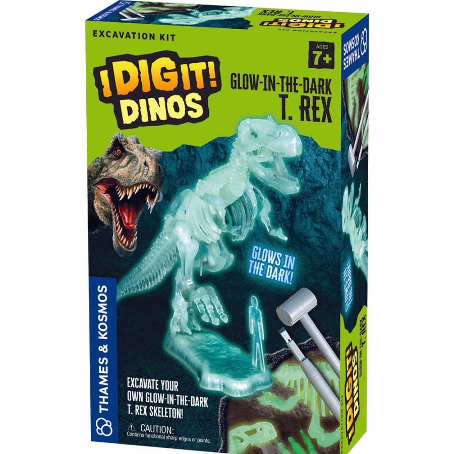 Science Toys & Kits Thames & Kosmos | I Dig It! Dinos - Glow-In-The-Dark T. Rex Excavation Kit