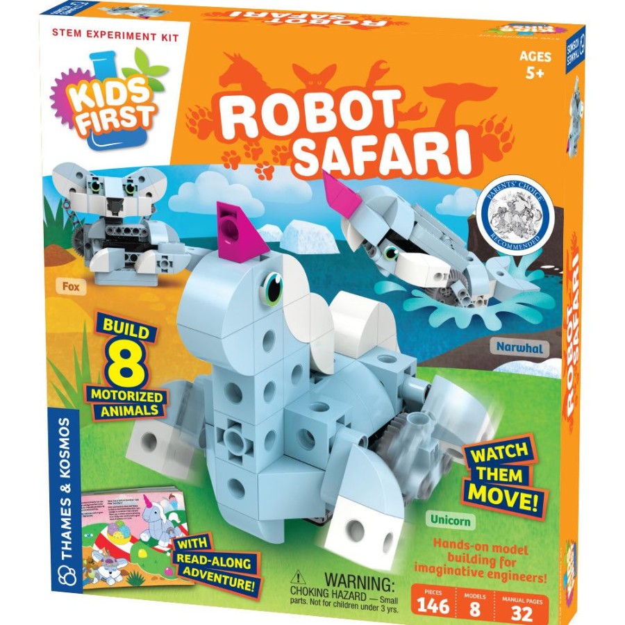 Science Toys & Kits Thames & Kosmos | Kids First: Robot Safari - Introduction To Motorized Machines