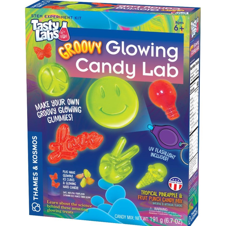 Science Toys & Kits Thames & Kosmos | Groovy Glowing Candy Lab