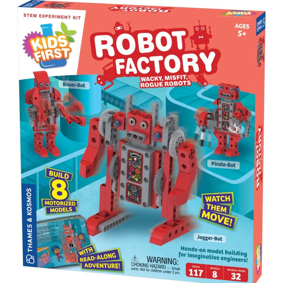 Science Toys & Kits Thames & Kosmos | Kids First Robot Factory: Wacky, Misfit, Rogue Robots