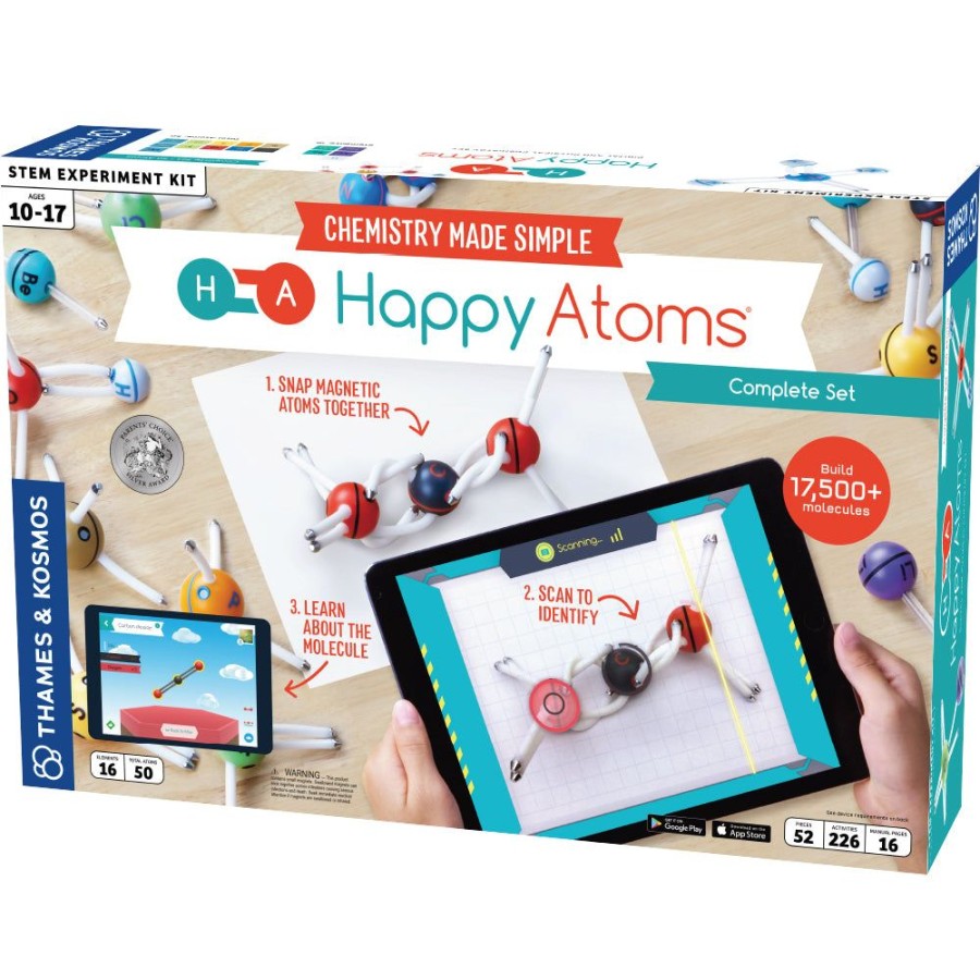 Science Toys & Kits Thames & Kosmos | Happy Atoms Complete Set (50 Atoms)