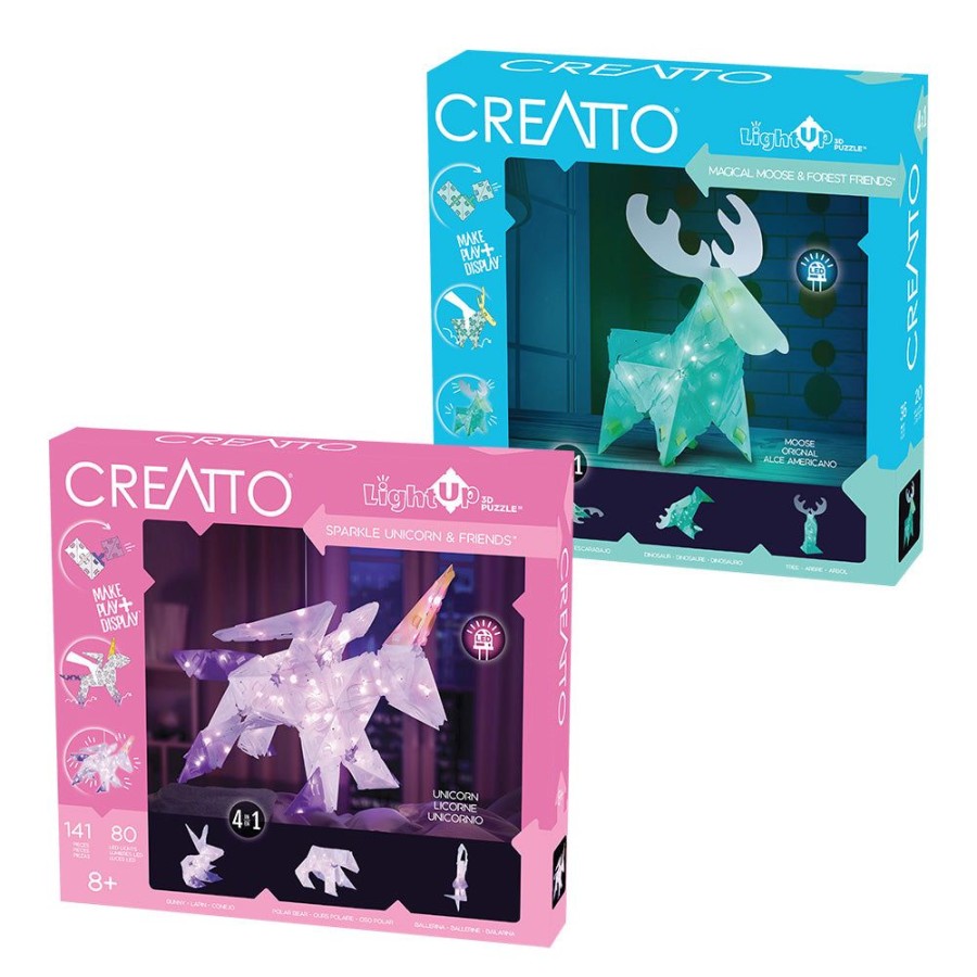 Gift Sets & Bundles Thames & Kosmos | Creatto Bundle: Sparkle Unicorn & Friends And Magical Moose & Forest Friends