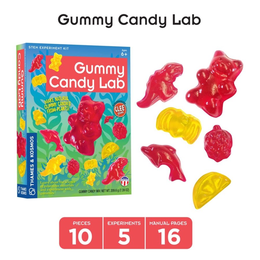 Gift Sets & Bundles Thames & Kosmos | Candy Science Experiment Kits. Two-Pack: Gummy Candy Lab & Super Duper Bubble Gum Lab