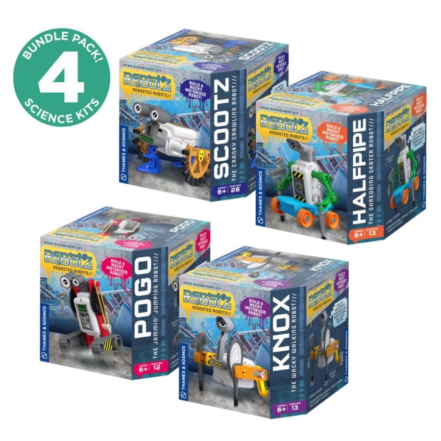 Gift Sets & Bundles Thames & Kosmos | Rebotz 4-Pack Bundle: Scootz, Pogo, Knox & Halfpipe