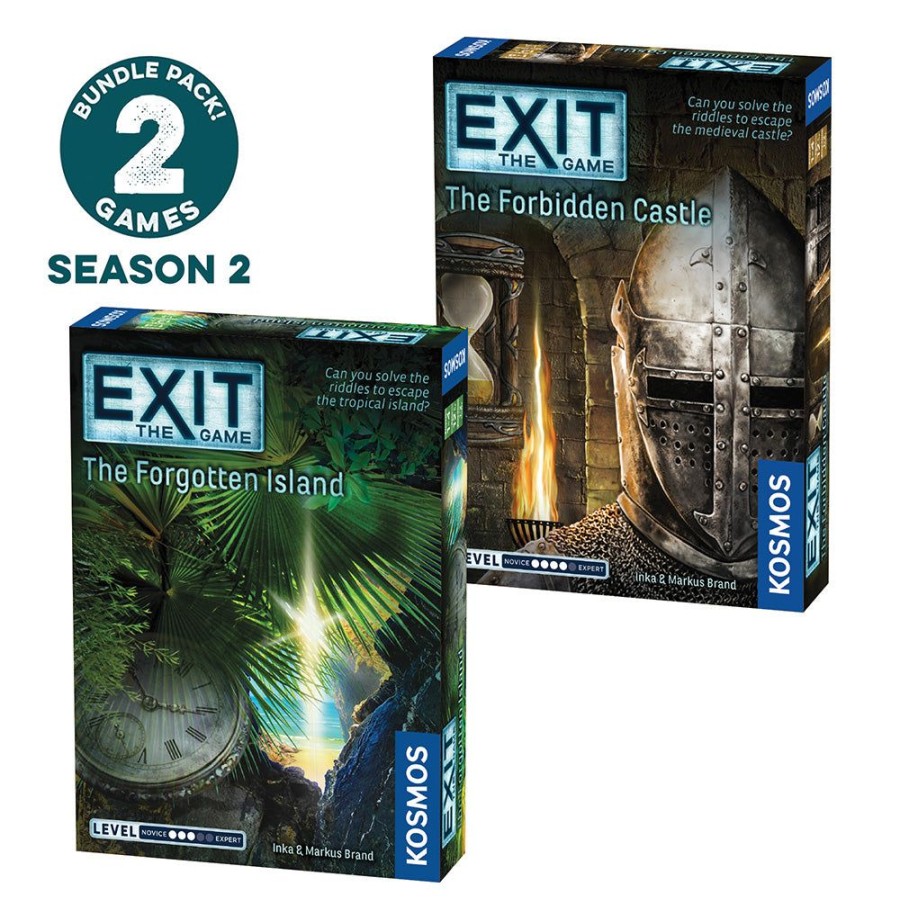 Gift Sets & Bundles Thames & Kosmos | Exit: The Game, Season 2. Two-Pack: The Forgotten Island And The Forbidden Castle