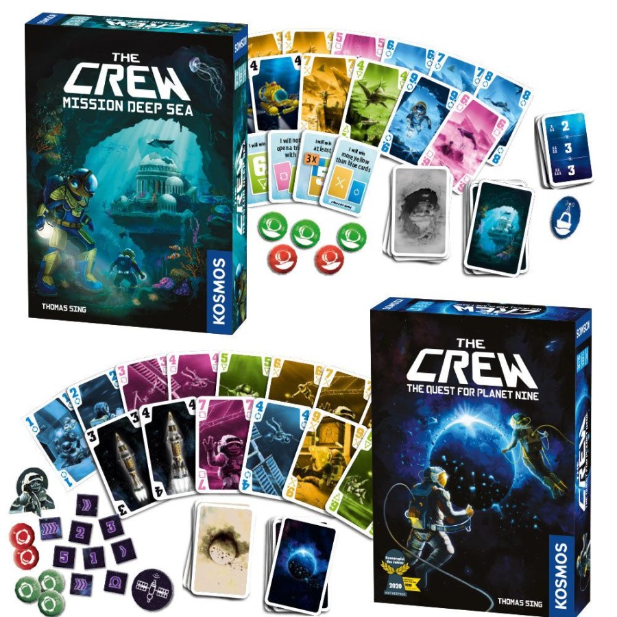 Board Games Thames & Kosmos | The Crew 2-Pack Bundle. The Crew: The Quest For Planet Nine & The Crew: Mission Deep Sea