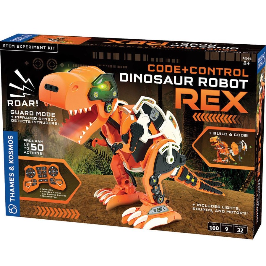 Science Toys & Kits Thames & Kosmos | Code+Control Dinosaur Robot: Rex