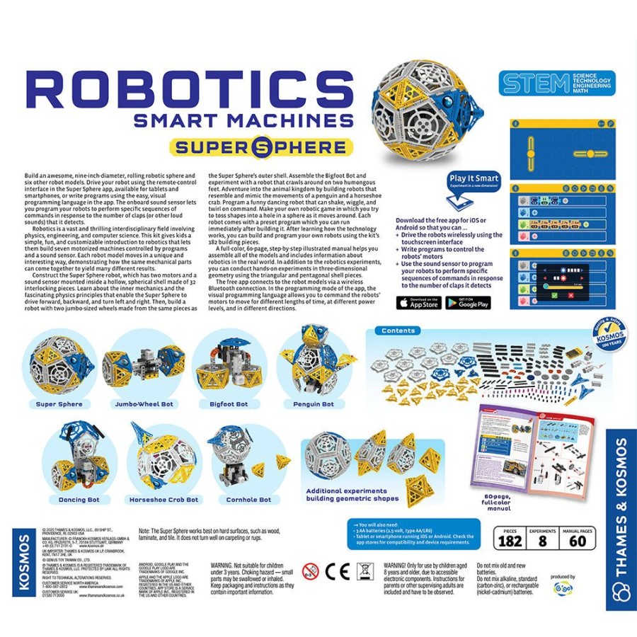 Science Toys & Kits Thames & Kosmos | Robotics: Smart Machines Super Sphere