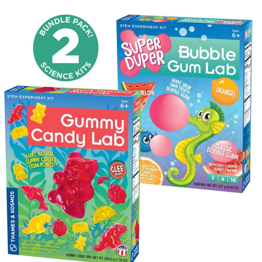 View More Thames & Kosmos | Candy Science Experiment Kits. Two-Pack: Gummy Candy Lab & Super Duper Bubble Gum Lab