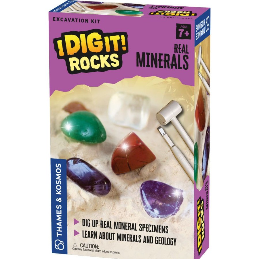 Science Toys & Kits Thames & Kosmos | I Dig It! Rocks - Real Minerals Excavation Kit