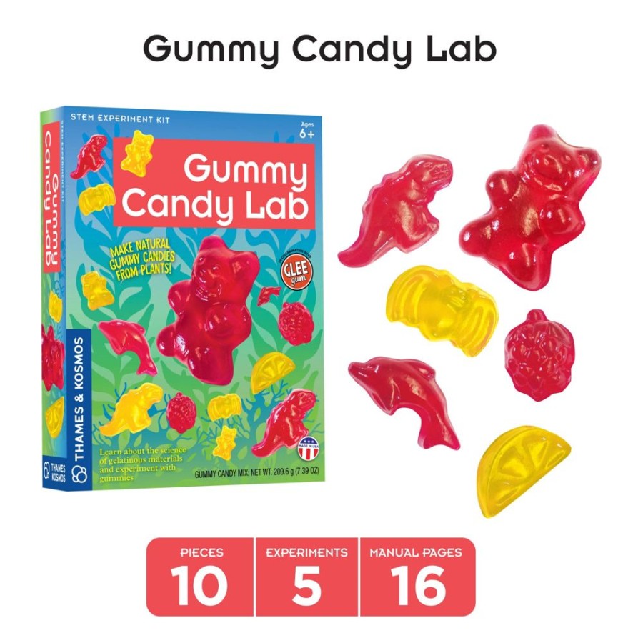 Science Toys & Kits Thames & Kosmos | Candy Science Experiment Kits. Two-Pack: Gummy Candy Lab & Super Duper Bubble Gum Lab