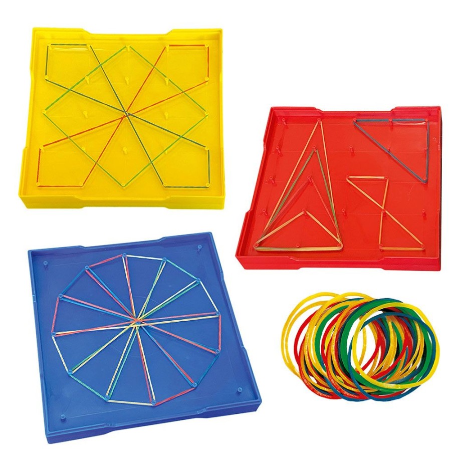 Science Toys & Kits Thames & Kosmos | Kids First Math: Large Double-Sided Geoboard Set