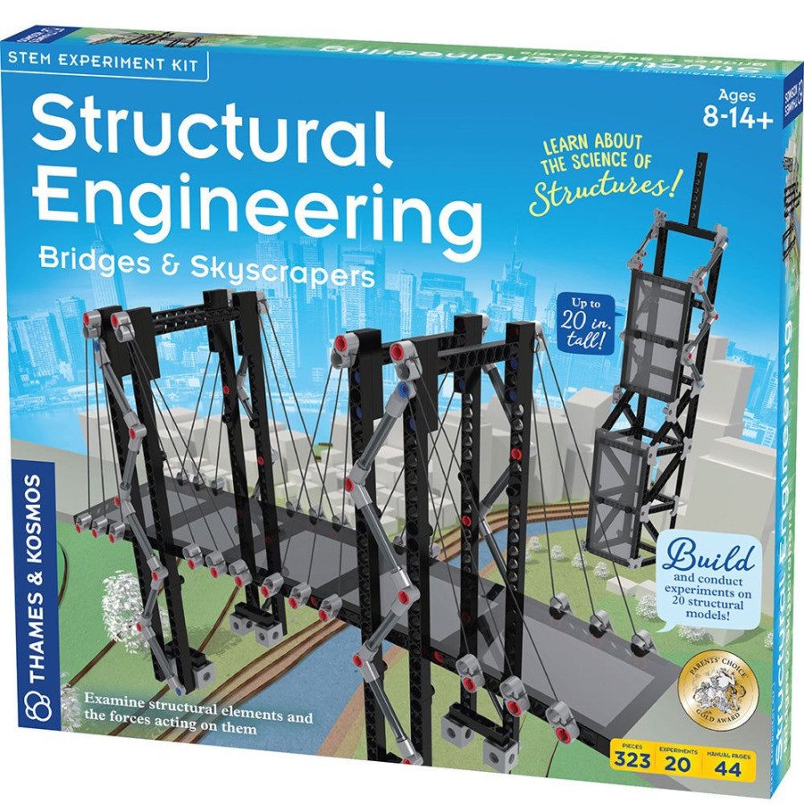 Science Toys & Kits Thames & Kosmos | Structural Engineering: Bridges & Skyscrapers