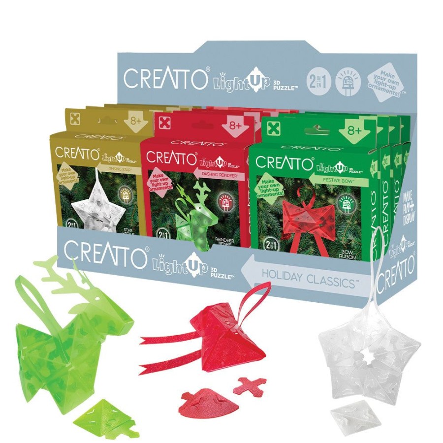 View More Thames & Kosmos | Creatto Holiday Classics - Dashing Reindeer, Shining Star, And Festive Bow In Display (12 Units)