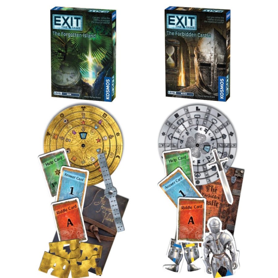 Board Games Thames & Kosmos | Exit: The Game, Season 2. Two-Pack: The Forgotten Island And The Forbidden Castle