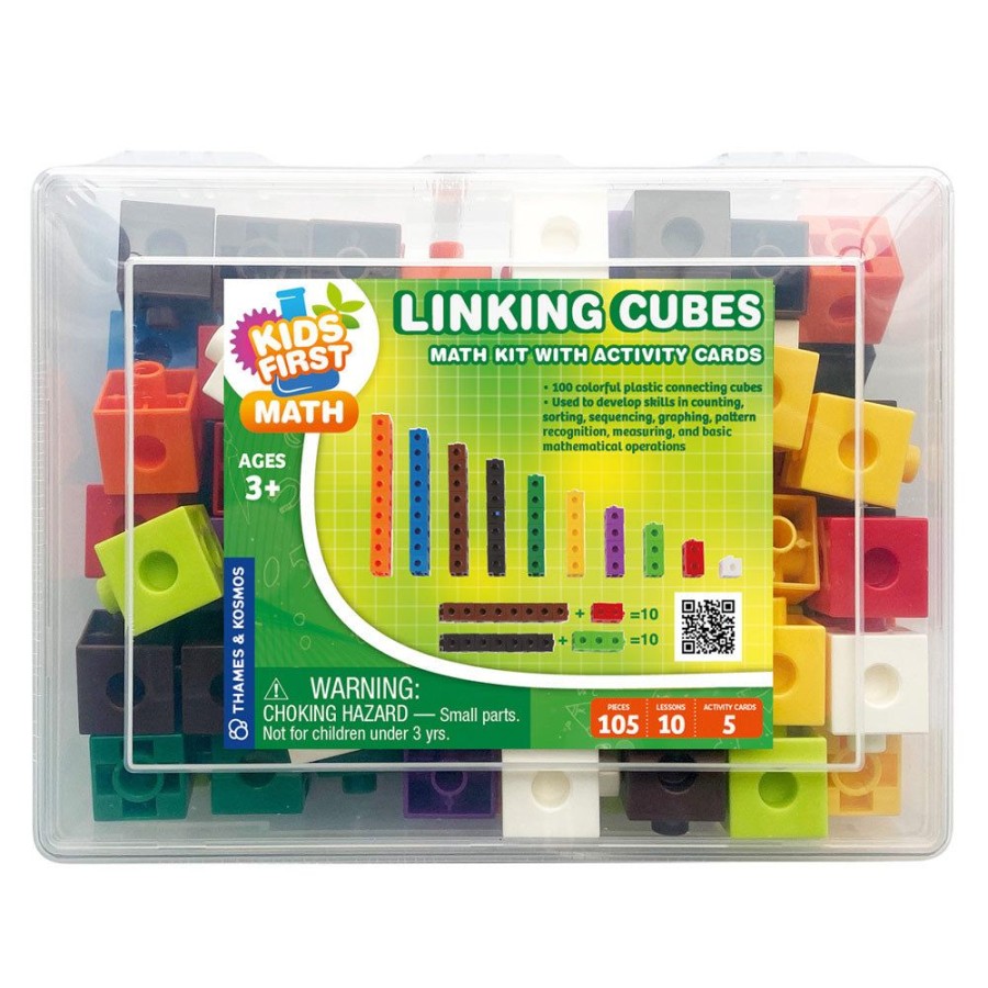 Science Toys & Kits Thames & Kosmos | Kids First Math: Linking Cubes Math Kit With Activity Cards