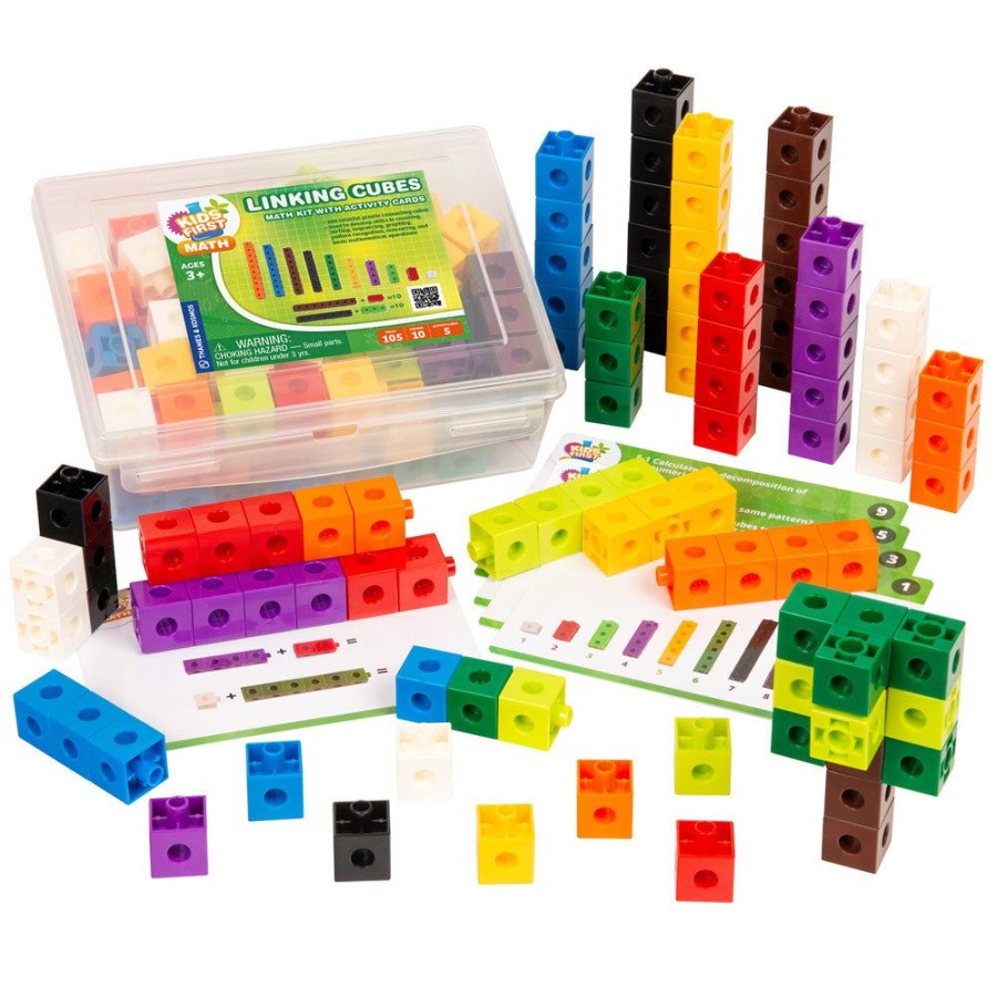 Science Toys & Kits Thames & Kosmos | Kids First Math: Linking Cubes Math Kit With Activity Cards